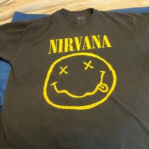 NIRVANA Gray T-Shirt with White Logo